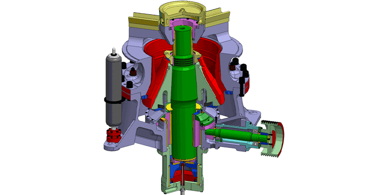 XFH Series Composite Cone Crusher WORKING PRINCIPLE