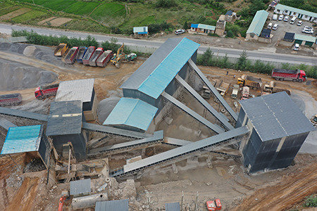 800tph limestone crushing and sand making production line in Saudi Arabia