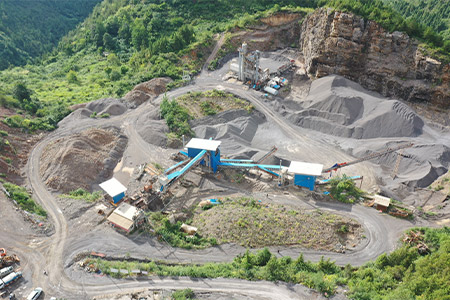 850tph limestone crushing production line in Indonesia